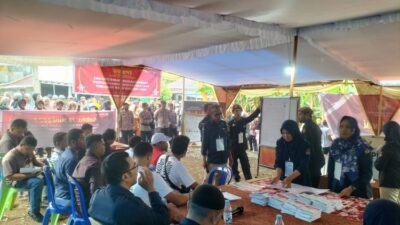 Suasana PSU di TPS 8 Kelurahan Tabona