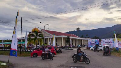 Suasana di depan Gereja Central (Arena Pesparawi)