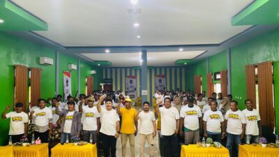 Suasana deklarasi Bravo24 Kabupaten Halmahrra Timur