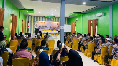 Suasana sosialisasi dan pelepasan jemaah umrah Halmahera Timur