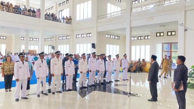 Suasana pelantikan 95 Kepala Desa