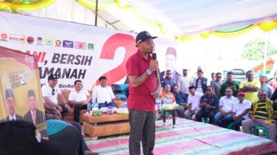 Latif Mole saat kampanye di Desa Foli