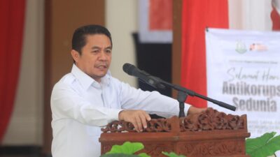 Anjas Taher saat memberikan sambutan