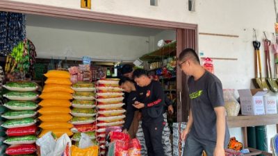 Anggota Polresta Tidore saat lakukan inspeksi di lapangan