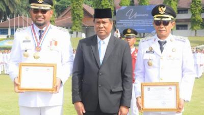 Rektor IPDN bersama Bupati dan Wakil Bupati Halsel Helmi Umar Muchsin