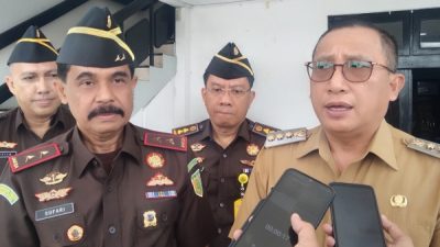Kepala Kejaksaan Tinggi (Kajati) Maluku Utara, Sufari dan Wali Kota Ternate, M. Tauhid Soleman