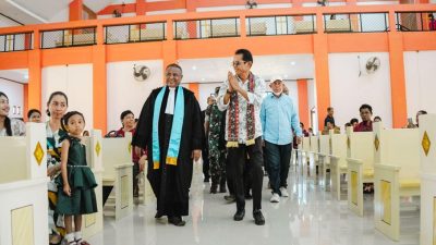 Peresmian Gereja Imanuel Kawasi oleh Wakil Bupati Halmahera Selatan bersama Sinode Gereja Protestan Maluku (GPM)