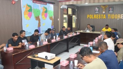 Coffee Morning Polresta Tidore dan Wartawan