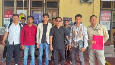 Tim Kuasa Hukum Ismail Apriaji Manuputty dan Baslan Alasin resmi melaporkan dugaan pengeroyokan dan penghasutan di Polsek Ternate Selatan (istimewa)