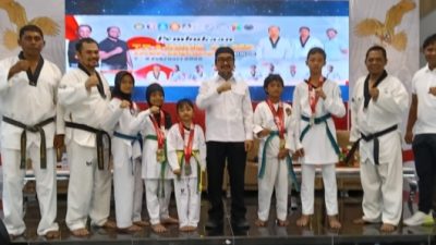 Kegiatan TC Taekwondo di Halsel