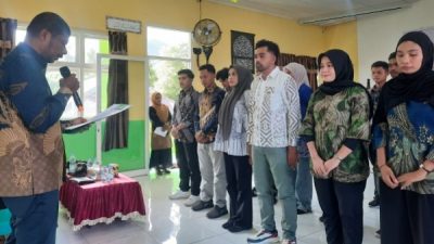 Pelantikan Pengurus Fomasigaro oleh Lurah Dowora Anwar Bahtiar