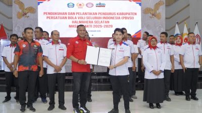Pelantikan Pengurus PBVSI Halmahera Selatan