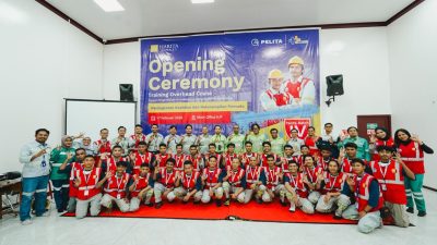 Pembukaan program vokasi PELITA dihadiri perwakilan manajemen dari seluruh unit bisnis Harita Nickel di site Pulau Obi