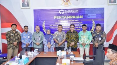 Penerimaan Penghargaan dari Ombudsman RI Perwakilan Malut