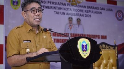 Wawali Tidore Ahmad Laiman Saat Buka Kegiatan Asistensi Pengadaan Barang dan Jasa