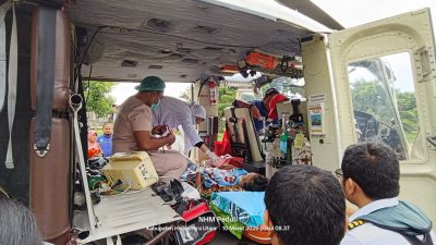 Evakuasi Pasien Menggunakan Helikopter