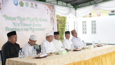 Wali Kota Didamping Wakil dan Sekda Ternate saat safari Ramadhan dan Nuzul Quran di Dopedu