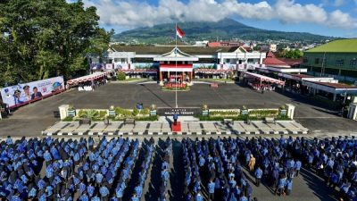Upacara HUT Pemkot dan Otda di limgkungan Pemerintah Kota Ternate (foto_iki.ramadan)