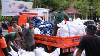 bantuan logistik tahap III hari ini tiba di Kecamatan Pulau Batang Dua, Kota Ternate