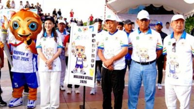 Launching maskot Porprov V Maluku Utara belum lama ini di Ternate