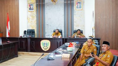Sekda Tidore Ikut Zoom Meeting RDP Bersama Komisi II DPR RI