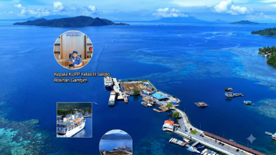 Kawasan Pelabuhan Jailolo yang Terus Ditingkatkan Oleh Kepal UPP Jailolo Rosihan Gamtjim (foto list)