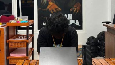 Satreskrim Polres Ternate berhasil mengamankan seorang terduga pelaku pencurian berinisial AHM alias Aris (istimewa)
