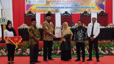 Penyerahan KUA PPAS APBD Halsel 2027