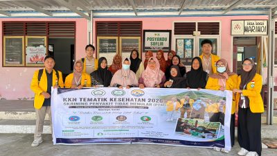 dr. Dewi Darmayanti, Sp. Rad., R.I (K) Bersama Mahasiswa KKN FKIK Unkhair Gelar PKM Melalui Skrining Penyakit Tak Menular di Desa Maitara Tengah