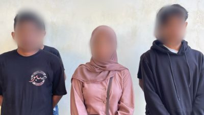 sejumlah korban dugaan penipuan berkedok kredit melaporkan peritiwa yang mereka alami di Polres Ternate (istimewa)