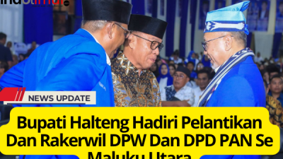 Bupati Halteng saat berbincang dengan ketwil PAN Malut dan Ketua Umum PAN (ft_anca)