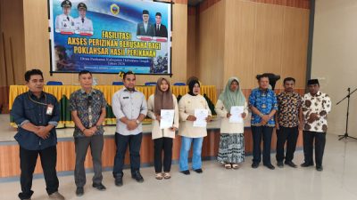 Dinas perikanan Halteng saat gelar kegiatan untuk kelompok Perikanan