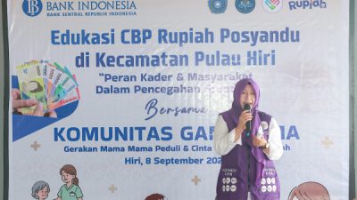 Ketua Tim Pembina Posyandu sekaligus Ketua TP-PKK Kota Ternate, Ny Hj Marliza M Tauhid