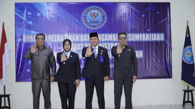 Foto bersama usai pelantikan Kepala BNN