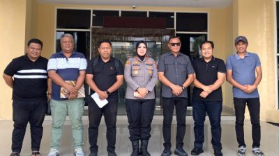 Ketua PORDI Provinsi Maluku Utara, Muhammad Sinen, saat mendatangi Polres Ternate
